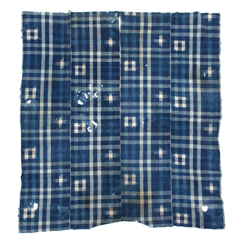 Japanese Indigo Kasuri Cotton Sheet