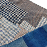 Vintage Boro Patchwork Cotton Blanket | Japanese Indigo