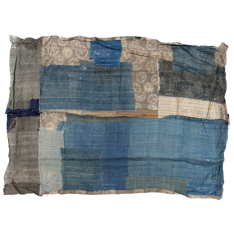 Vintage Silk Boro Patchwork | Japanese Indigo