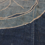 Mon Tsutsugaki Dyed Futonji | Japanese Indigo Dyed Hemp