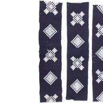 Snowflake Kasuri Textile Fragments | Japanese Indigo Cotton