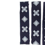 Snowflake Kasuri Textile Fragments | Japanese Indigo Cotton