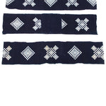 Snowflake Kasuri Textile Fragments | Japanese Indigo Cotton