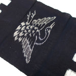 Crane Kasuri Textile Fragment | Japanese Indigo Cotton