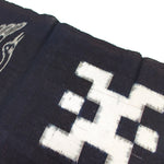 Crane Kasuri Textile Fragment | Japanese Indigo Cotton