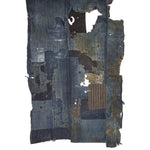 Vintage Japanese Indigo-Dyed Sheet with Boro Patchwork