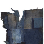 Vintage Japanese Indigo-Dyed Sheet with Boro Patchwork