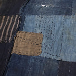 Vintage Japanese Indigo-Dyed Sheet with Boro Patchwork