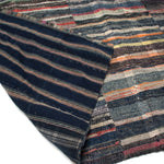 Sakiori Blanket with Indigo Back |  Japanese Ragweave Folk Textile Recycling