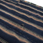 Sakiori Blanket with Indigo Back |  Japanese Ragweave Folk Textile Recycling