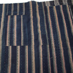 Sakiori Blanket with Indigo Back |  Japanese Ragweave Folk Textile Recycling