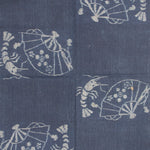 Shrimp Kasuri Two Panel | Japanese Indigo Cotton