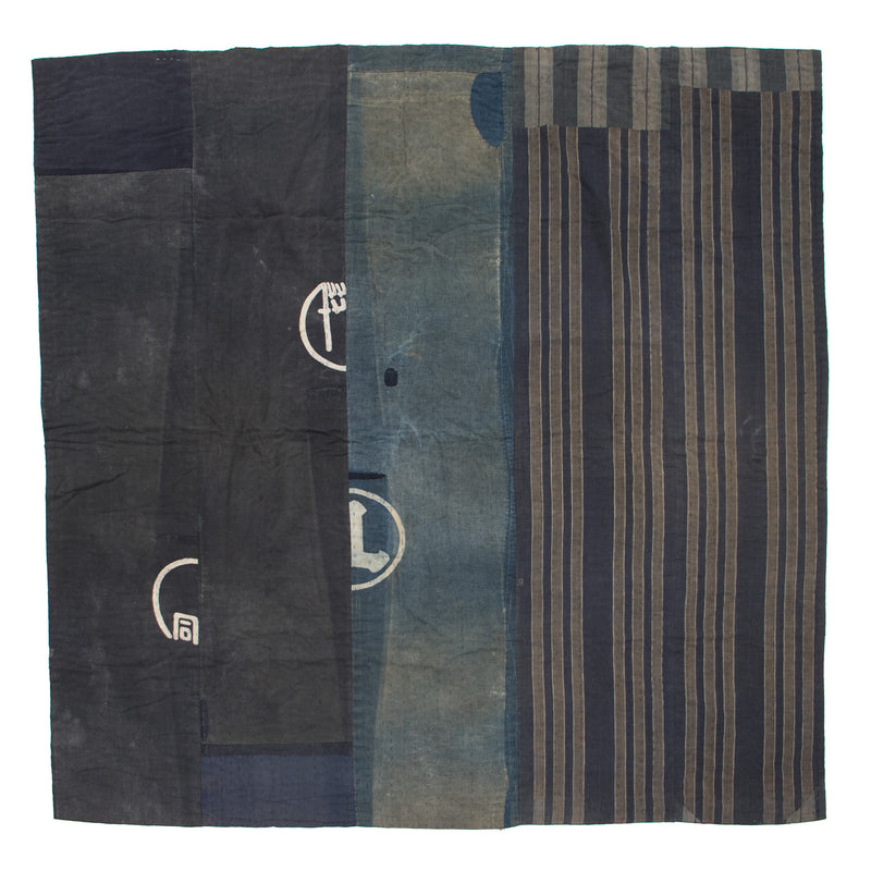 Boro Multilayer Blanket  Made From Happi Coat |  Japanese Indigo