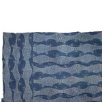 Katazome Futonji -  Japanese Stencil Resisted Indigo Dyed Cotton