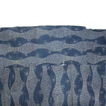 Katazome Futonji -  Japanese Stencil Resisted Indigo Dyed Cotton