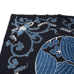 Tsutsugaki Futonji | Japanese Indigo Dyed Cotton with Arabesque and Crest