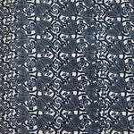 Japanese Indigo Cotton Katazome Sheet Aoi Motif