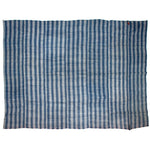 Large Striped Indigo Kaya | Vintage Japanese Mosquito Net Pannel