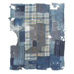 Katazome & Shima Blanket | Japanese Stencil Resisted Indigo Dyed Cotton