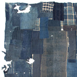 Katazome & Shima Blanket | Japanese Stencil Resisted Indigo Dyed Cotton
