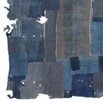 Katazome & Shima Blanket | Japanese Stencil Resisted Indigo Dyed Cotton