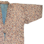 Quilted Chintz Pattern Kimono with Coin and Lucky Symbols