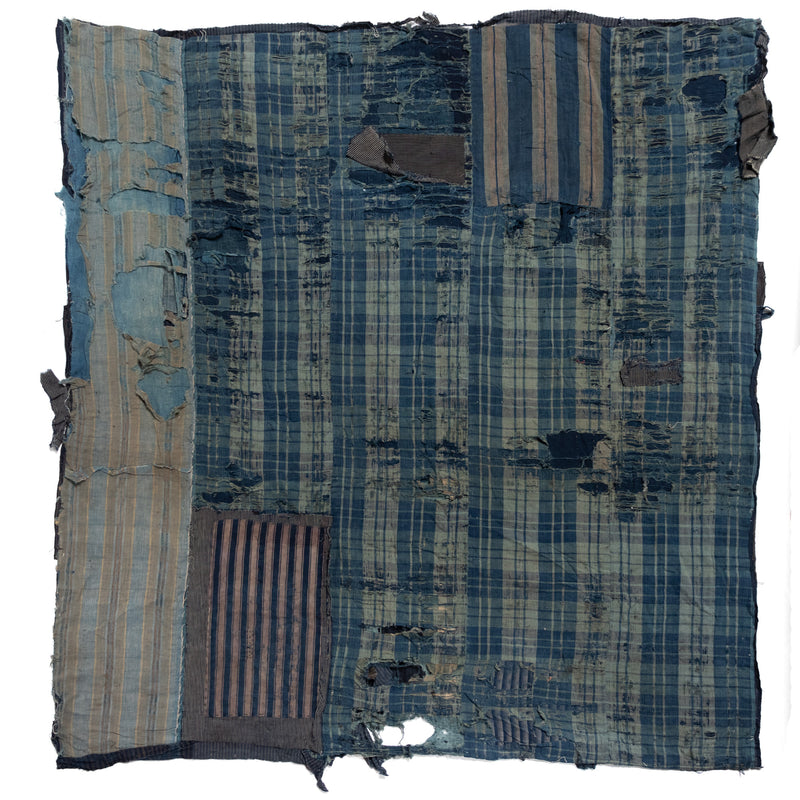 Boro Multilayer Blanket  Made From Shima |  Japanese Indigo