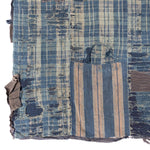 Boro Multilayer Blanket  Made From Shima |  Japanese Indigo