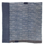 Katazome & Sashiko Multilayer Blanket | Japanese Stencil Resisted Indigo Dyed Cotton