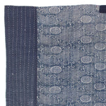 Katazome & Sashiko Multilayer Blanket | Japanese Stencil Resisted Indigo Dyed Cotton