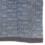 Katazome & Sashiko Multilayer Blanket | Japanese Stencil Resisted Indigo Dyed Cotton