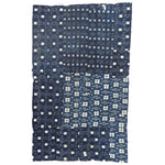 Indigo Kasuri Boro 3 Panel Sheet | Japanese Patchwork Textile