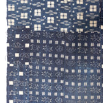 Indigo Kasuri Boro 3 Panel Sheet | Japanese Patchwork Textile