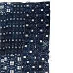 Indigo Kasuri Boro 3 Panel Sheet | Japanese Patchwork Textile