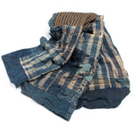Shima Boro Multilayer Blanket  |  Japanese Indigo