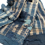 Shima Boro Multilayer Blanket  |  Japanese Indigo