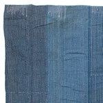 Sashiko Quilted Shima Japanese Indigo Cotton Blanket