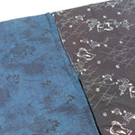 Yosegire Hanjuban with Black on Blue Katazome