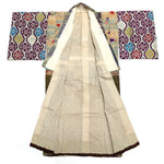 Yosegire Green Chirimen Patchwork Kimono