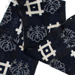Japanese Patchwork Indigo Egasuri Ikat Panel