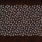 Hand Cut Edo Komon Floral Katagami | Japanese Lacquered Paper Stencil
