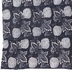Japanese Indigo Cotton Double Sided Katazome Sheet with Kiku and Kiri