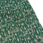 Green Edo Komon | Silk Ladies Kimono