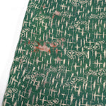 Green Edo Komon | Silk Ladies Kimono