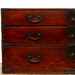 Half Isho Dansu Clothing Chest | Japanese Antique Furniture