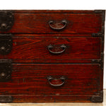 Half Isho Dansu Clothing Chest | Japanese Antique Furniture