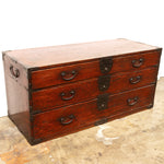 Half Isho Dansu Clothing Chest | Japanese Antique Furniture