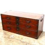 Half Isho Dansu Clothing Chest | Japanese Antique Furniture