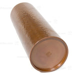 Vintage Hammered Bronze Vase With Flower Image