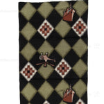 Helicopter and Ship Niko Niko Gasuri Textile Fragment | Japanese Cotton